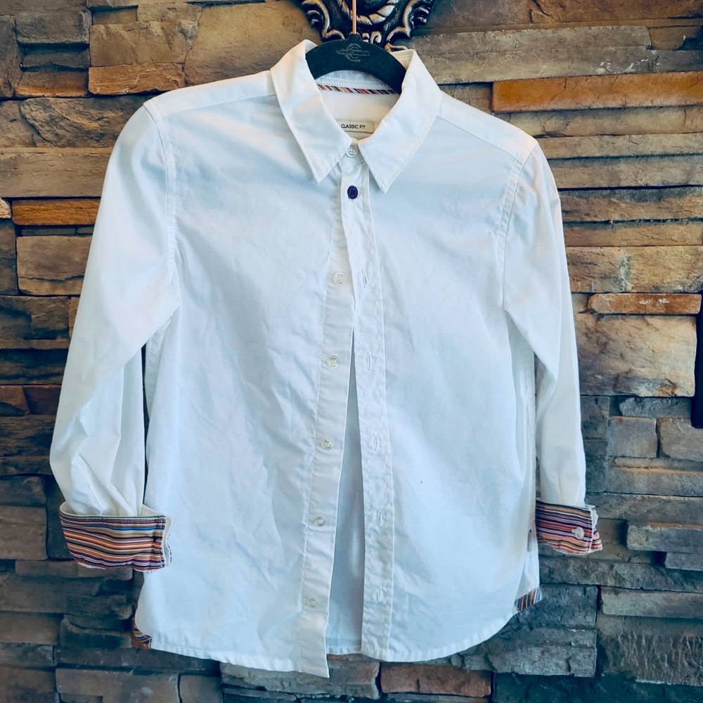 Paul Smith Junior Dress 🦓 White Shirt 👔
